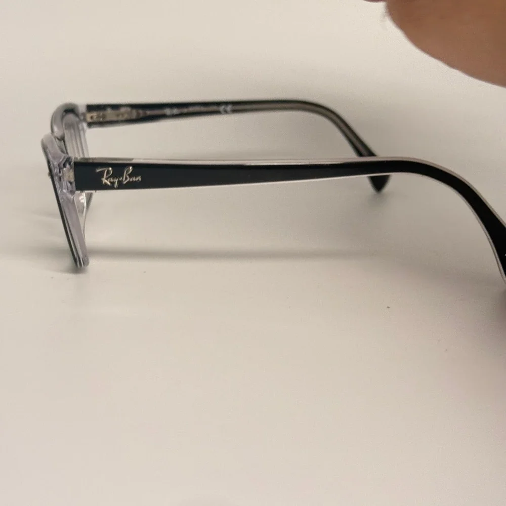 Ray-Ban RB 5255 2034 Eyeglasses Black Clear Frame 51-16-135‎ Wayfarer Style
